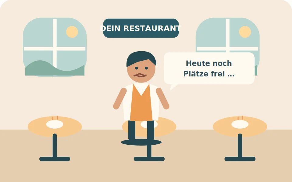 Freie Tische. Neue Möglichkeiten.